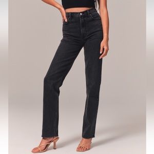 Abercrombie & Fitch Ultra High Rise Straight Leg Jeans